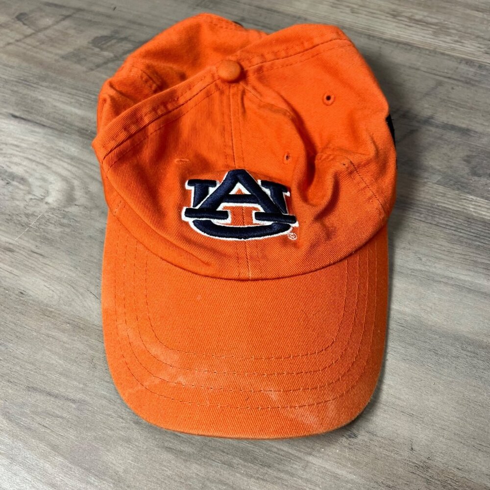 Auburn University Orange Adjustable Baseball Hat By Russell Athletic